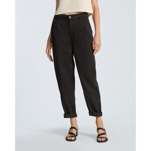 Everlane The Tencel Relaxed Chino‎ Pants Tapered Soft Slouchy Black NWT Size 2